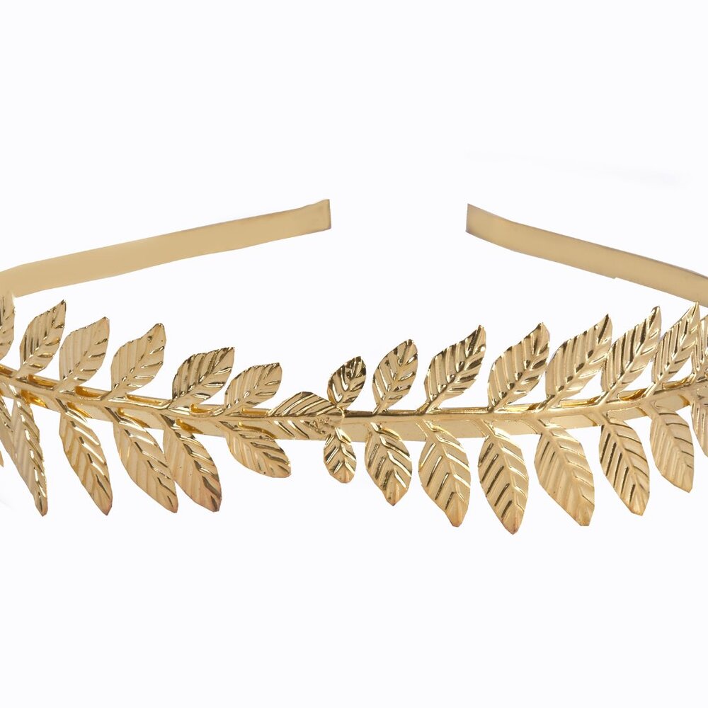Greek Golden Leaf Headband